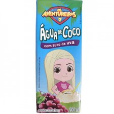 Agua de coco com suco de uva / Aventureiros 200ml